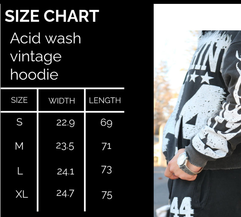 MD Studios Acid Wash Hoodie